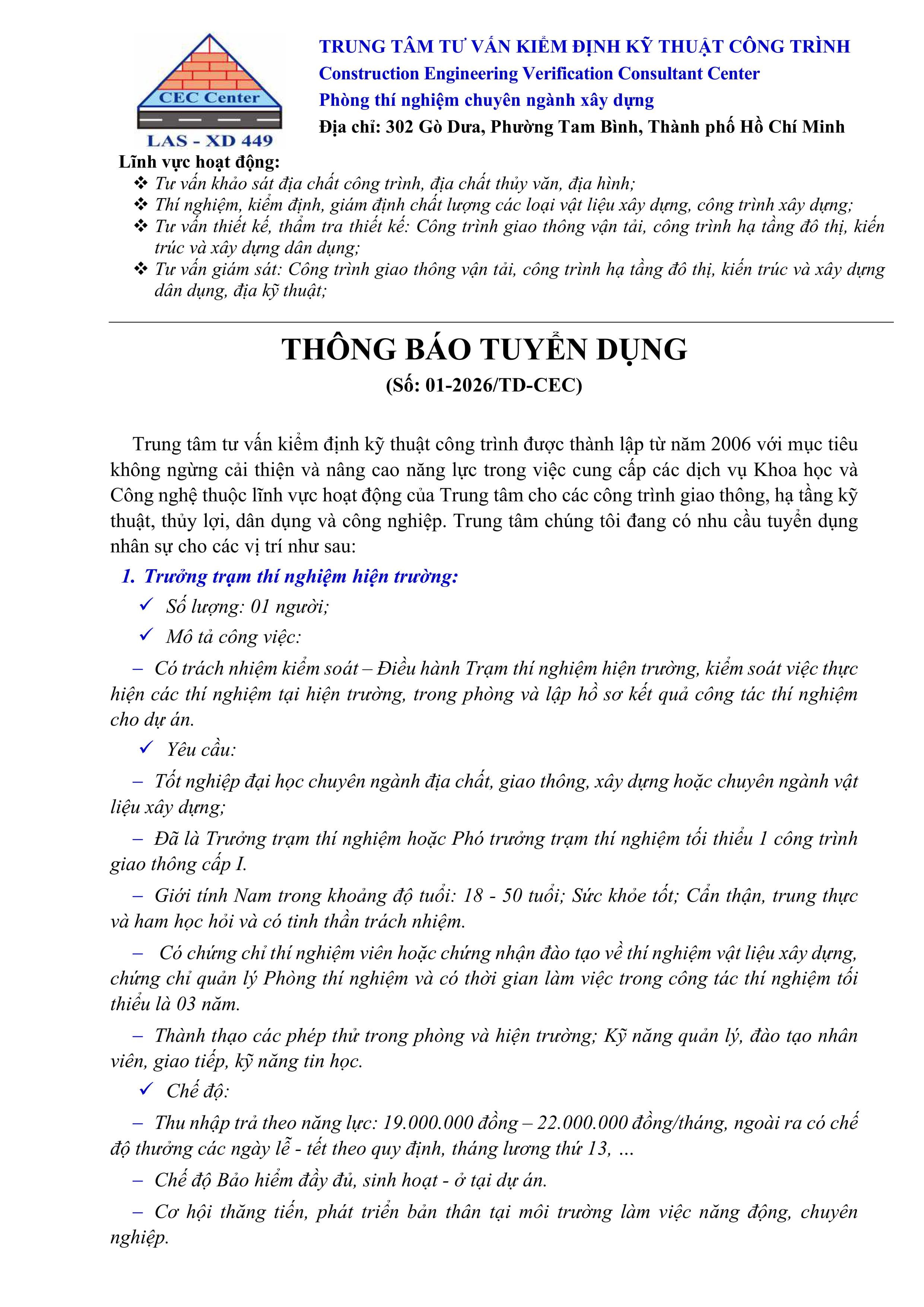 Tuyển dụng - Trang 1